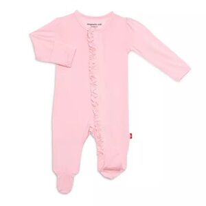 🩷Magnetic Me🩷 EUC Pink Ruffle Onesie 3-6m. Nearly new!